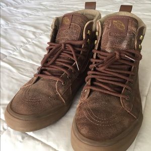 Vans SK8 MTN Brown Leather Shoes (size 13)